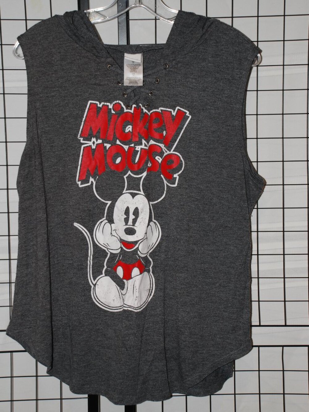 HOODED MICKEY MOUSE SLEEVELESS SHIRT